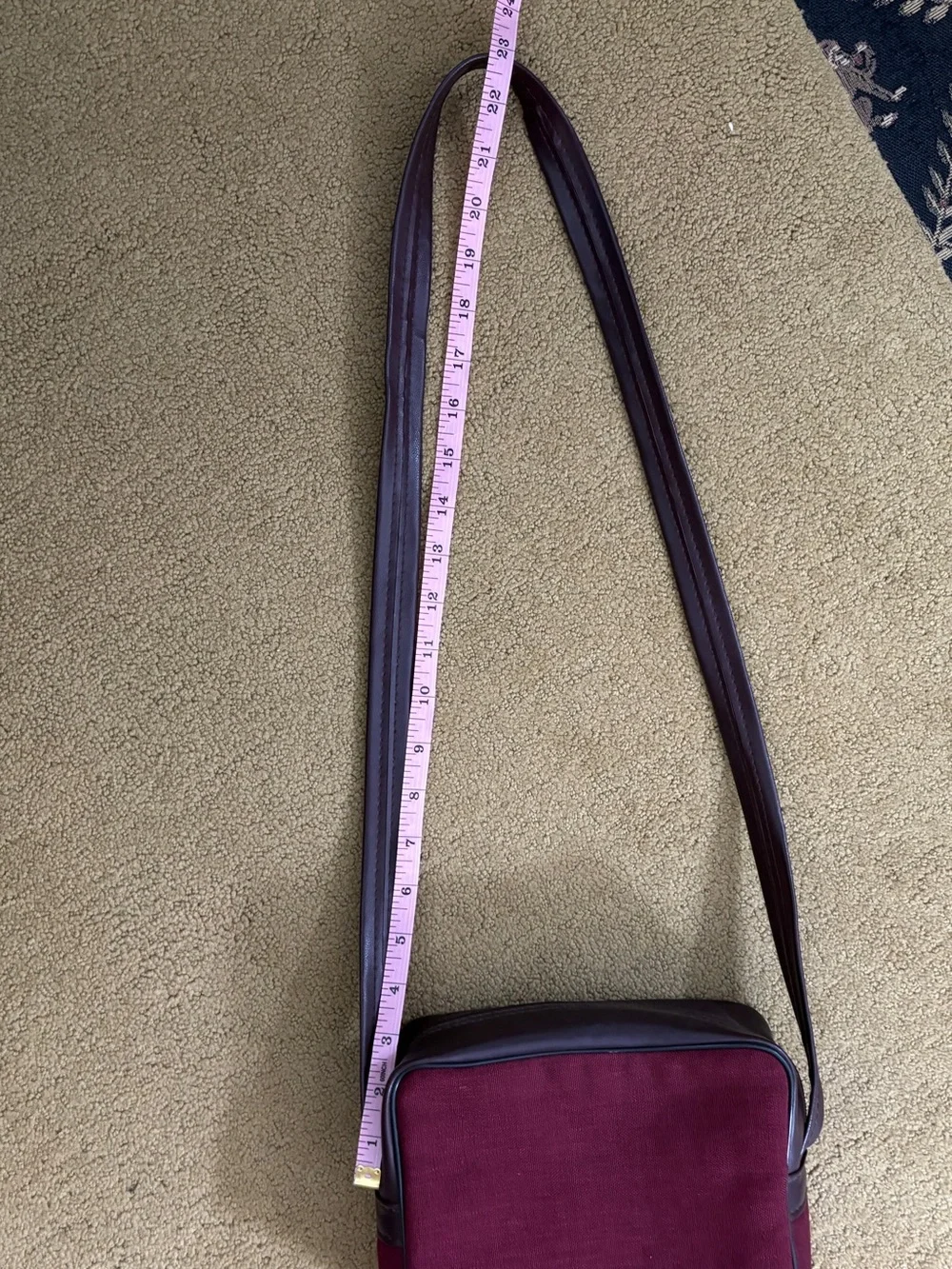 Vintage Kodak Kodamatic Camera Case Burgundy Retro Shoulder Bag